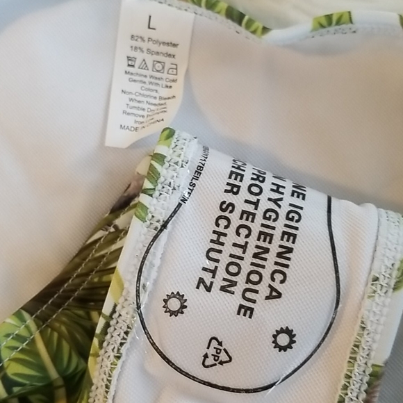 ROMWE Swim Monkey Topical Print Ladder Cutout Bikini Set Poshmark